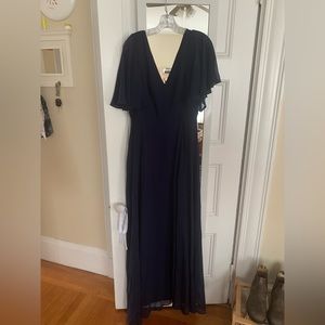 TOBI Navy Maxi Dress Size Large
